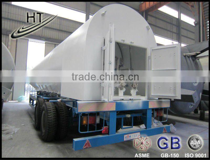 Cryogenic liquid tanker semitrailer