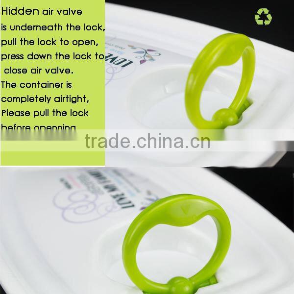 2014 hot eco friendly plastic food container, heating up bento lunch box