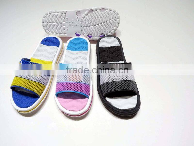 fashion eva slippers with pvc upper