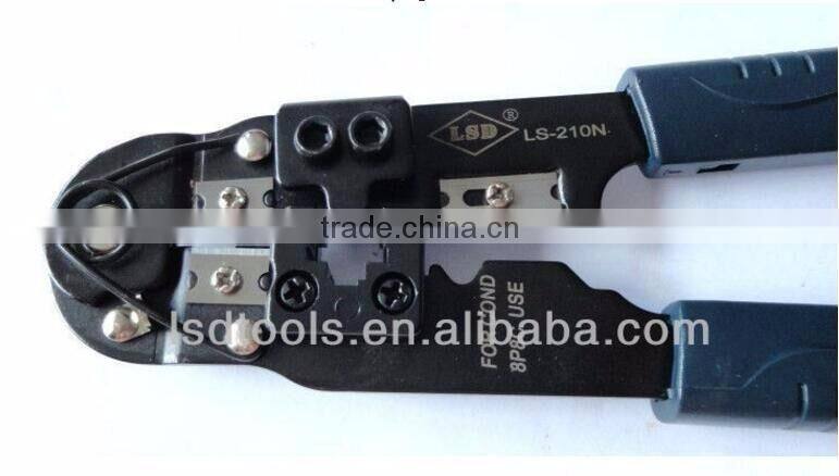 LSDbrand High Quality LS-210N rj11 rj12 rj45 205mm crimping tool cat5 network cable crimp tool Modular Plug Crimping Tool
