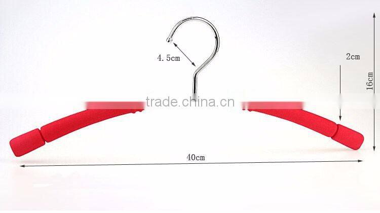 Strong Colorful Metal Clothes Hanger with Foam Padded, Non Slip