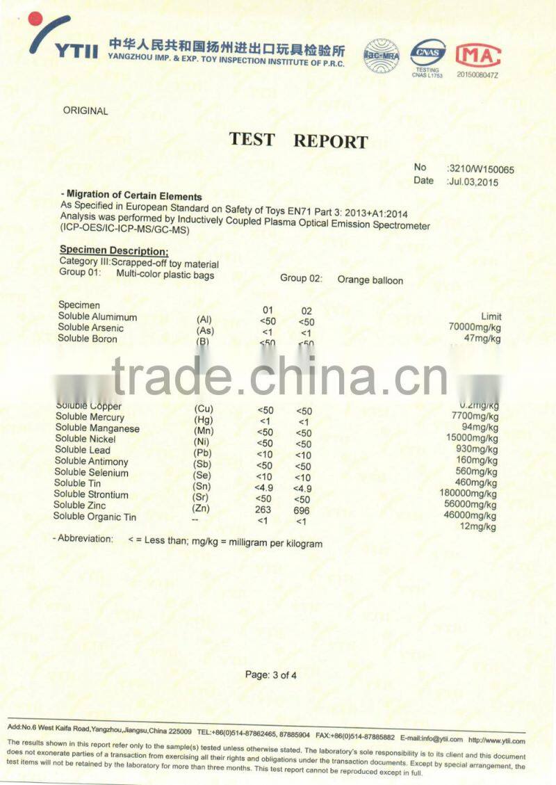 tansparent balloons with customized logo for festival