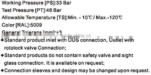 Good Quality Liquid Receiver For Stored Refrigerant
