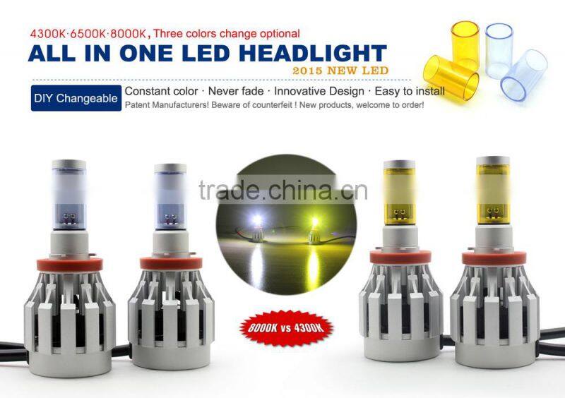 hot sale !!! H1 H3 H4 H7 H8 H9 H10 H11 H13 9005 9006 40w led headlight h4 high power led car headlight