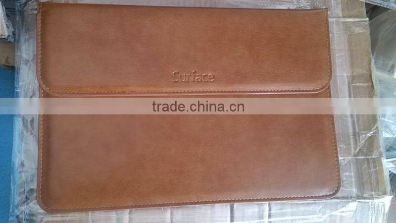 Factory supply premium color leather case for Mircrosoft surface pro 4