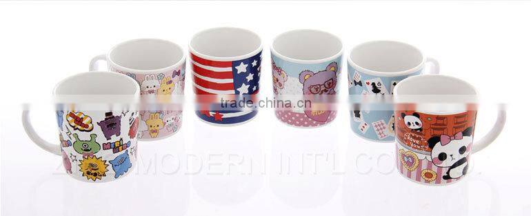 kids mini ceramic coffee mug with design