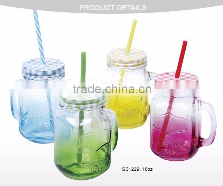 Factory Price Custom Mason Jar Lids Wholesale Cheap Colorful Glass Mason Jar