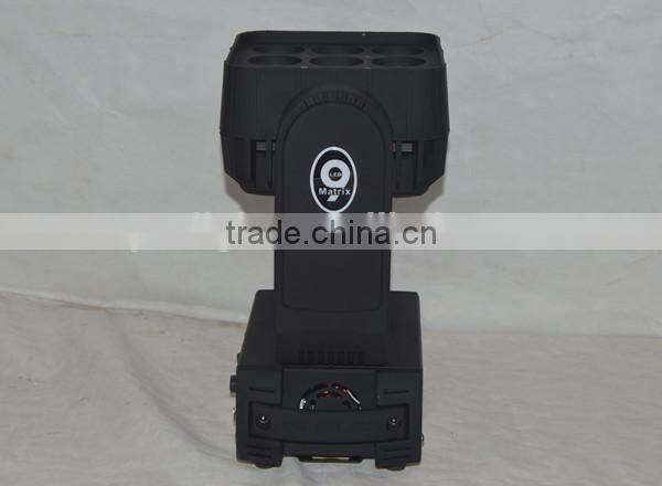 9*12w led moving head matrix rgbw 4-in-1 wash light