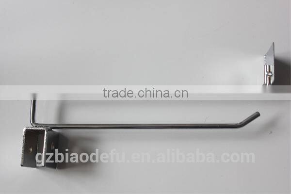 Supermarket Double wire Display Hook with Price Tag for Square Tube,Cross Bar Hook