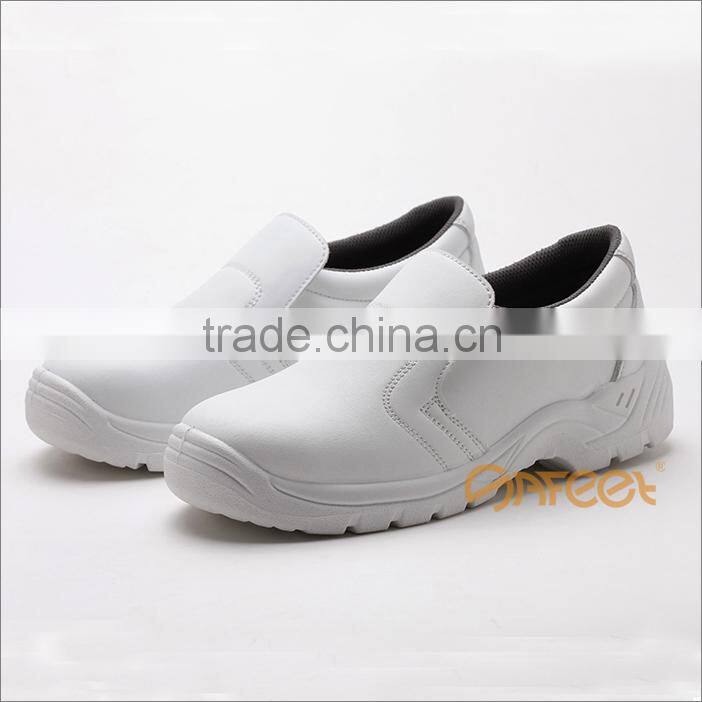 Anti-static shoes white esd cleanroom white safety boots and white leather hospital shoes and food industry shoes SA-6121