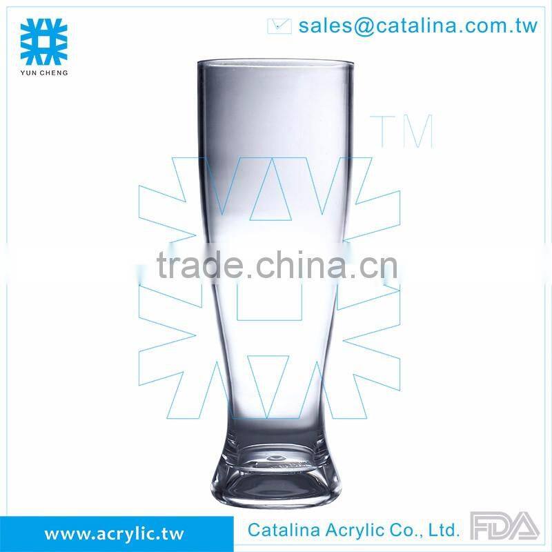 Colorful Acrylic 20oz Transparent Barware Plastic Beer Cup
