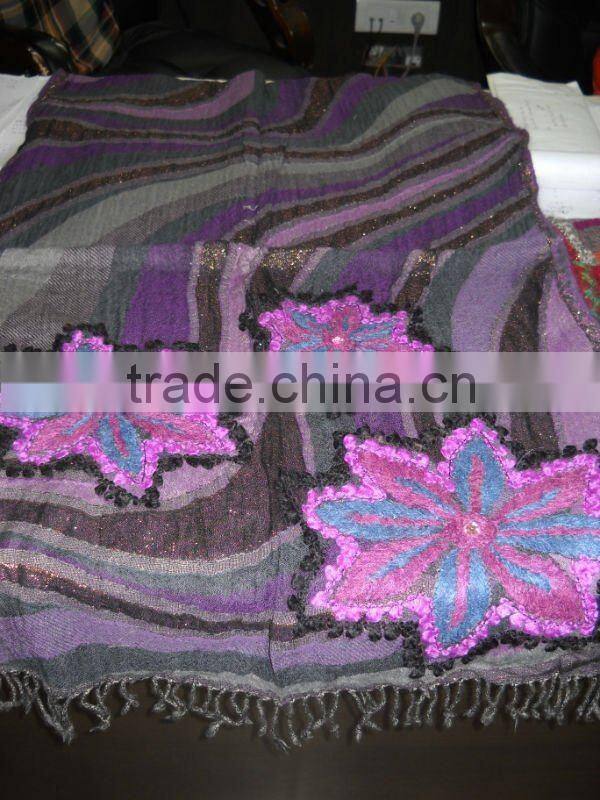 Women Wool Embroidrey shawls/scarves