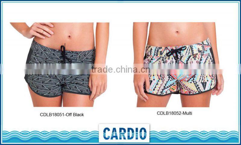 girls plus size beach tropical Off Black swimwear