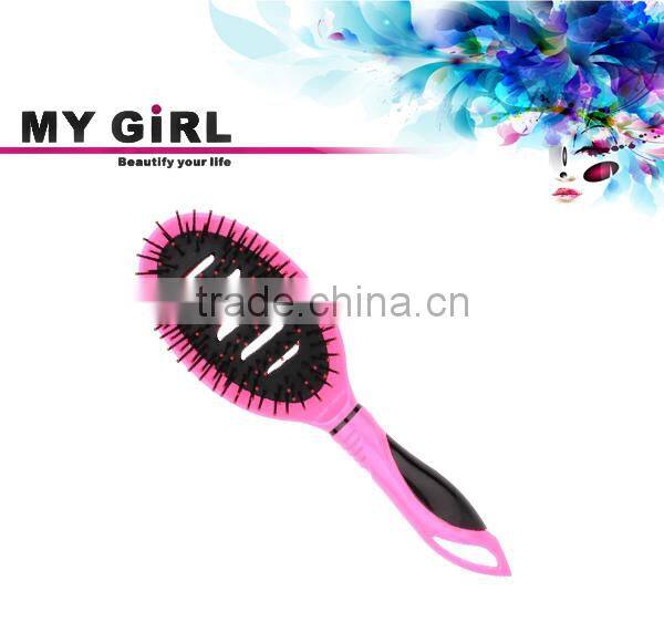 MY GIRL new style ABS colorful round thermal cushion vent style custom hair brush