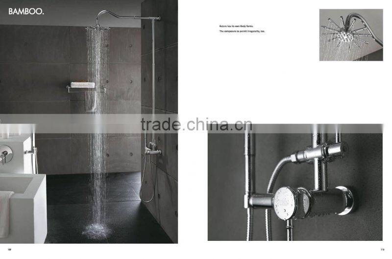 chrome bamboo brass shower 13/H6219