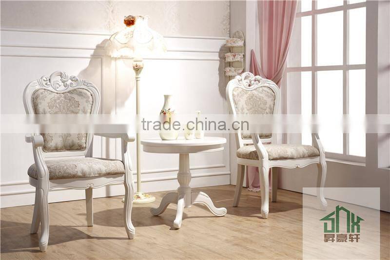 Wooden round table and chair set HB-601# two seater table and chair set cafe table chair set