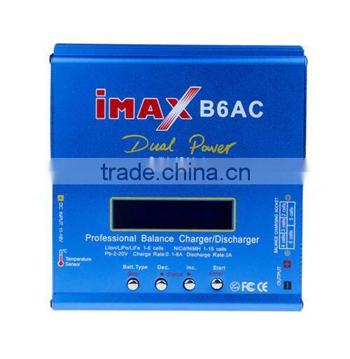 IMAX B6AC 50W Digital RC Lipo NiMh Battery Built-in AC Adapter Balance Charger