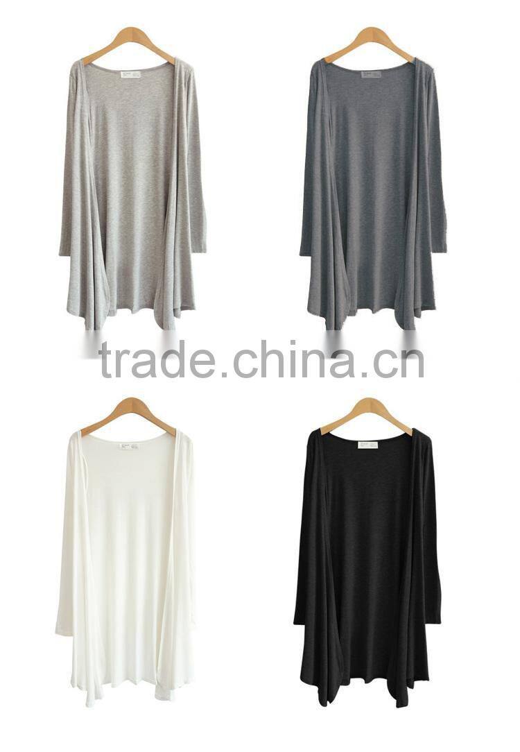 16JW635 woman 100%bamboo fiber summer cardigan
