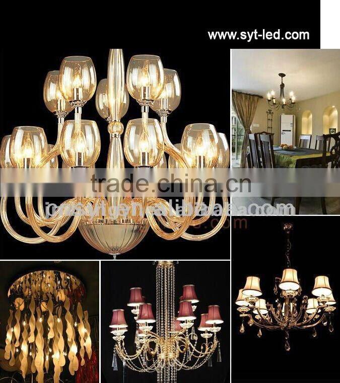 360 led bulb lights ul cul 3w le dcandle bulb lamp with E12 E14 E17 B22 B15 lamp base