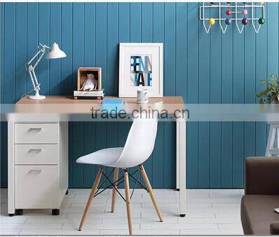 simple steel wood computer desk of modern design