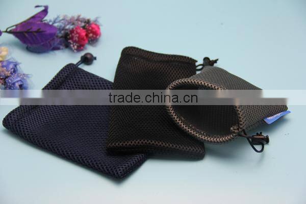 drawstring fancy colorful travel phone mesh bag pouch mesh net pouches wholesales