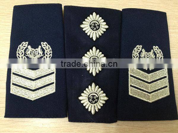 Sew-on embroidery epaulette