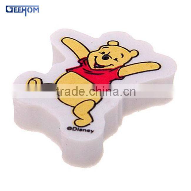 White custom print school eraser