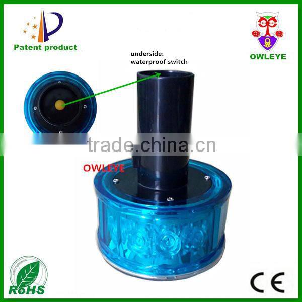 Solar airport runaway LED warning lights