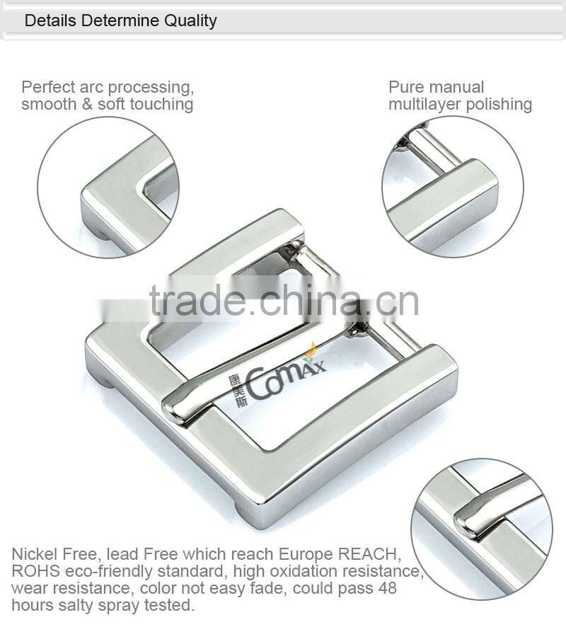 Women cheap silver 27mm metal zinc alloy belt buckle
