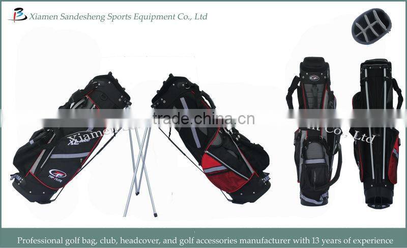 Nylon Stand Golf Bag With 7 Dividers