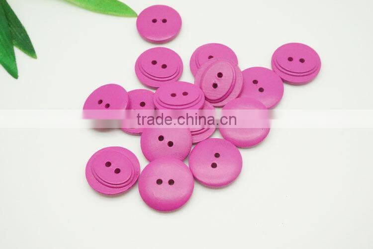 Fancy 2 Holes High Quality Roseo Wood Button