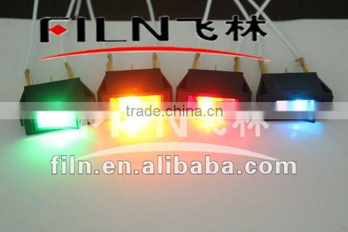 six color rocker switch t120 15A