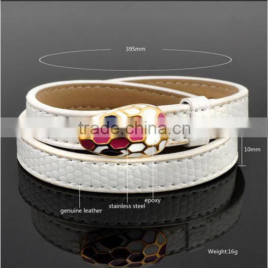 Wholesale Products Snake Leather Bracelet for women and men