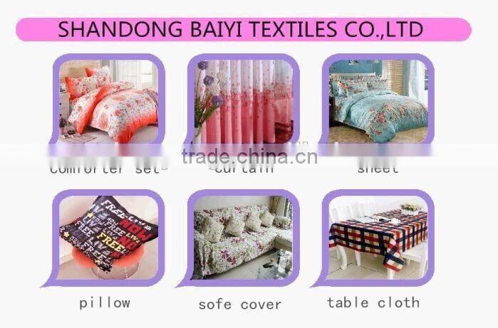 2016 top sale 100% polyester fabric home textile 3d prainting bedsheet