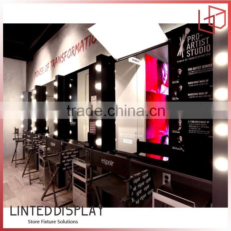 retail metal rack professional makeup mac cosmetic display stand