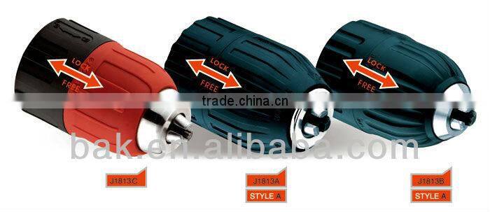 Key drill chuck with self-locking style