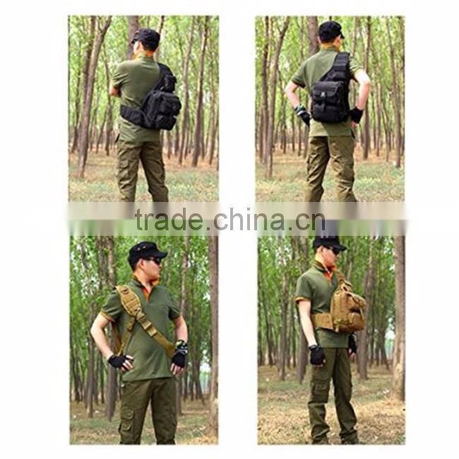 Wholesale promotional 600D nylon & canvas sling bag