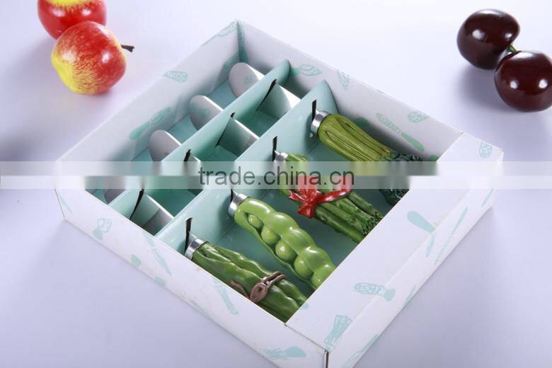 polyresin handle stainless steel butter knife set