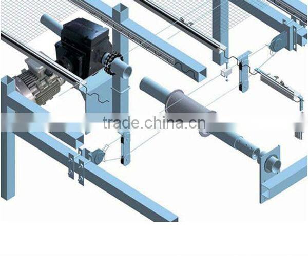 Pinion Drive Curtain Greenhouse Shading System