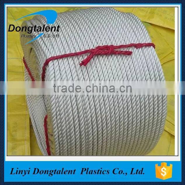 Factory price free sample black color braided nylon rope for marine