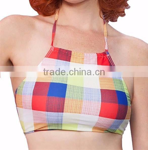 New fashion design women sexy 2016 high waist swim wear