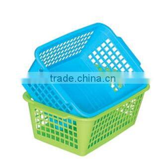 2015 new square plastic storage basket on hot sale