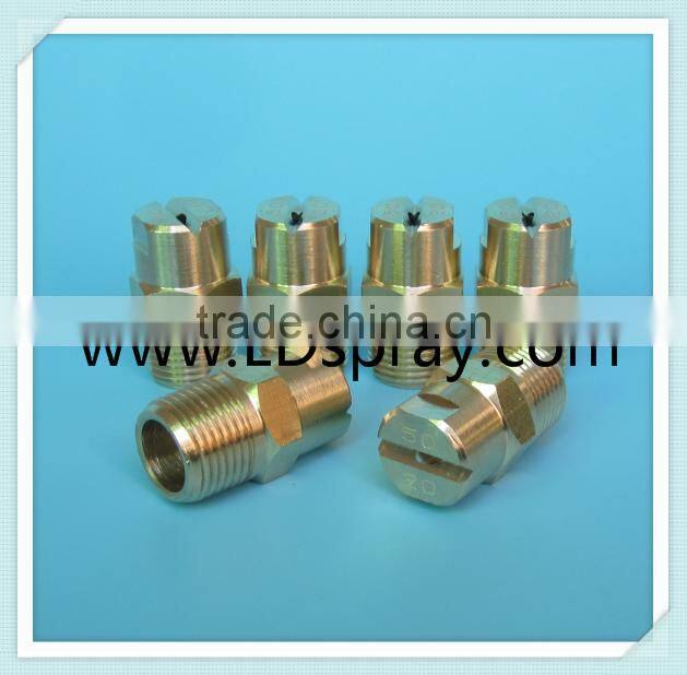 Common metal brass flat fan spray jet water nozzles