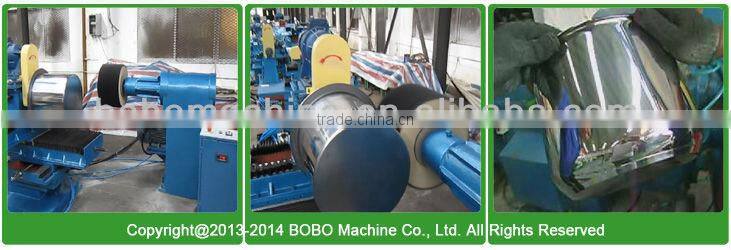 Double station inox cookware buffing machine