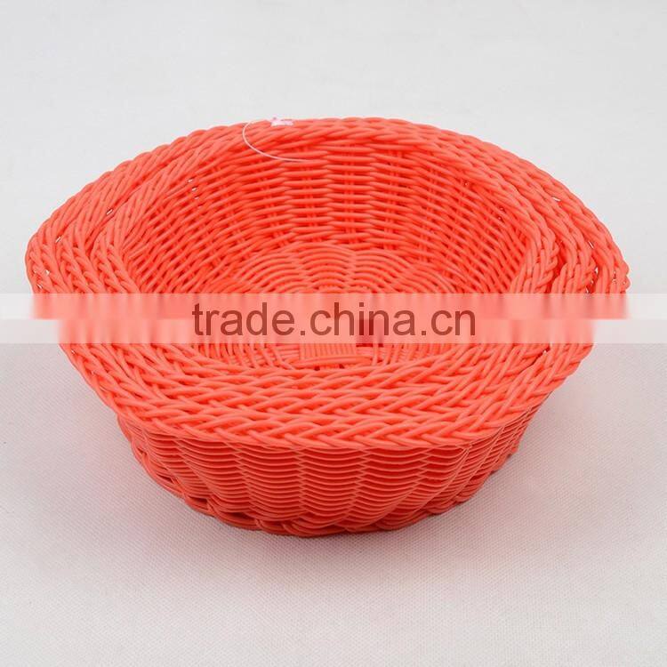 Small plastic wicker woven wedding gift baskets wholesale with ribbon
