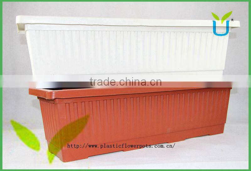 Rectangular plastic flower pot, plastic pot ,garden planters and pots.