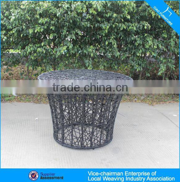 New design leisure rattan table and chair special weaving dinning table chair