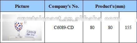 Hot sale clear glass cup drinking golet water goblet