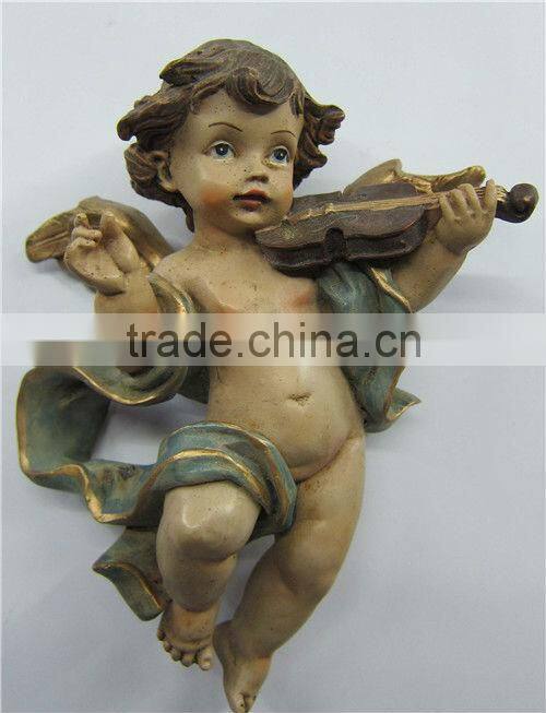 Polyresin old little angel statues
