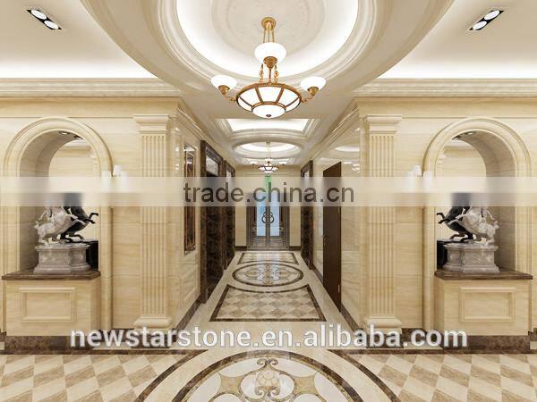 Newstar Marble Medallion Pattern Floor Tile Design Waterjet Mosaic